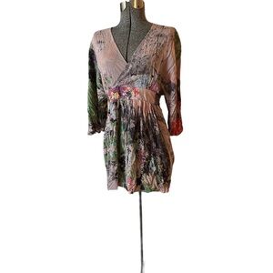 Aoyama Itchome, Anthropologie long top or short dress. Medium. Viscose